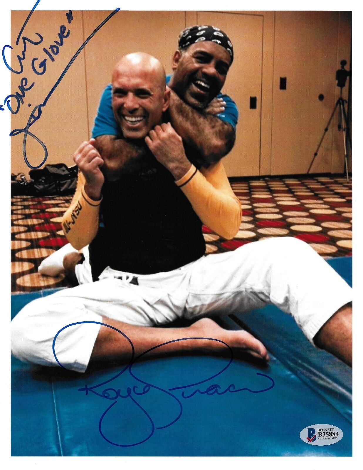 Royce Gracie & Art Jimmerson Signed 8.5x11 Photo Poster painting BAS Beckett COA UFC 1 Autograph