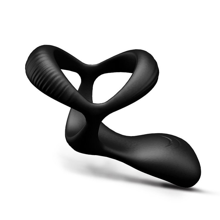 Tri-circle Vibrating Penis Ring Adult Sex Toy