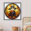 Pumpkin Scarecrow Glass Painting-Paint by Numbers Acrylic Painting 50*50CM