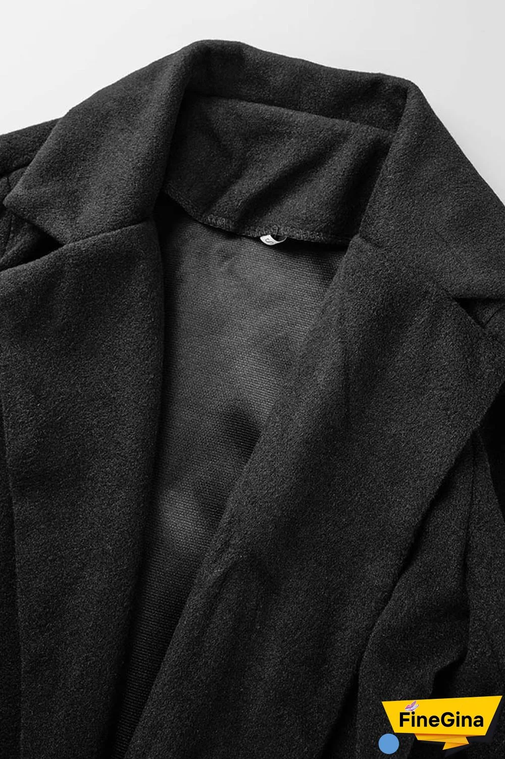 Pink Casual Solid Cardigan Turndown Collar Outerwear