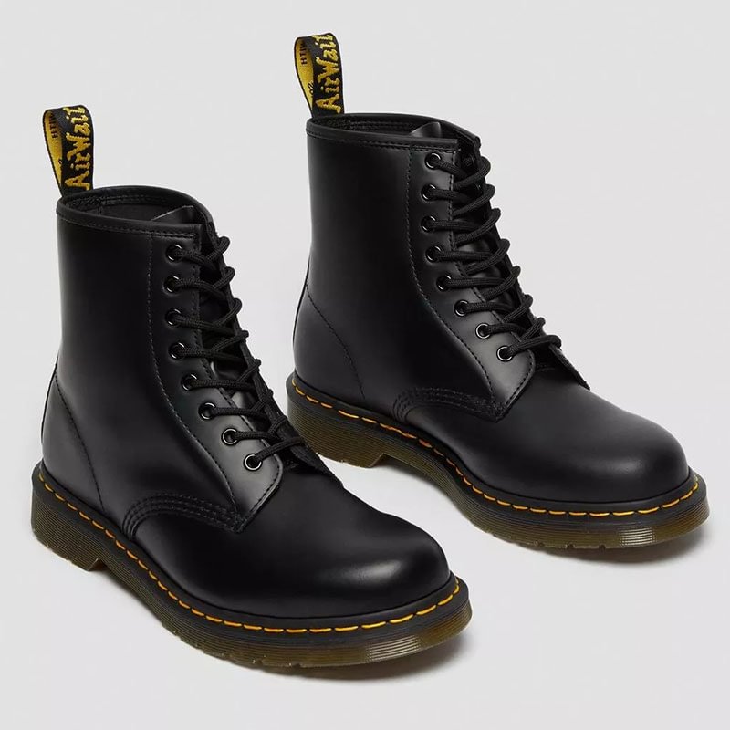 keith haring 1460 smooth leather lace up boots