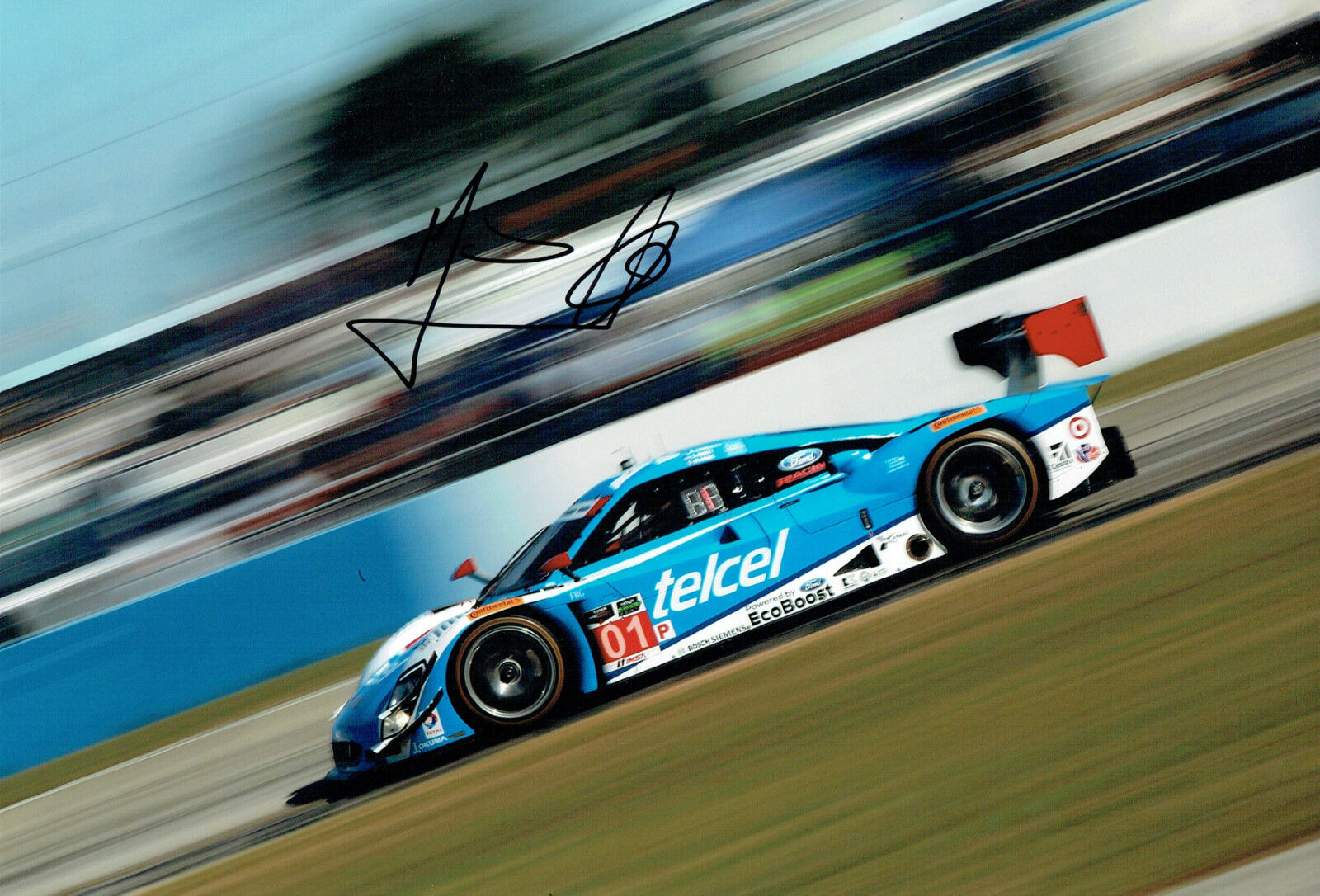 Marino FRANCHITTI Signed Autograph 12hrs of Sebring Florida 12x8 Photo Poster painting AFTAL COA