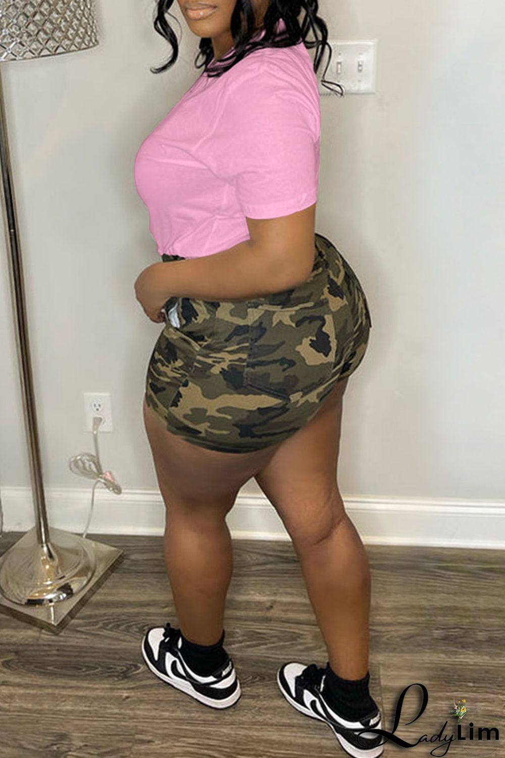 Red Casual Street Print Patchwork O Neck T-Shirts