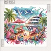 (Box Packaging)Diamond Painting-DIY Crystal Rhinestone Beach Vacation