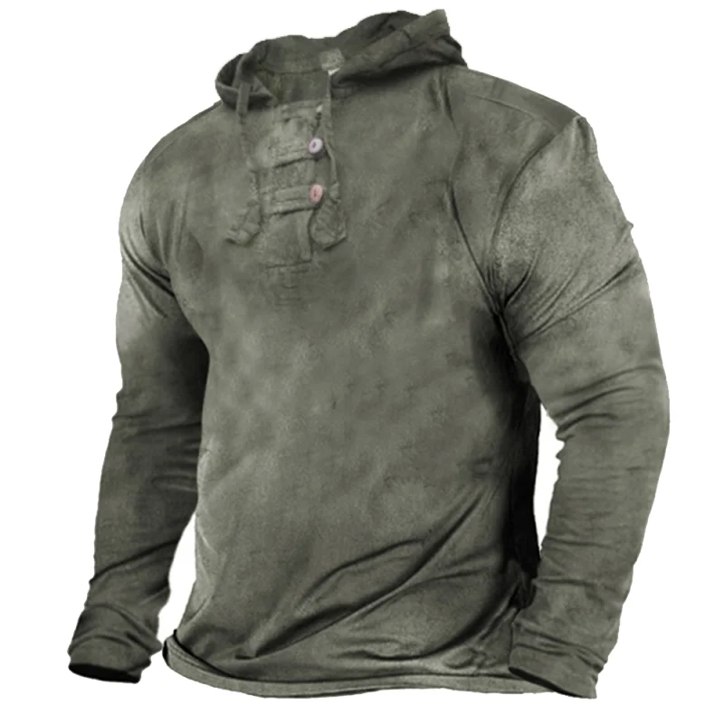 Men‘s Retro Long Sleeved Hoodie