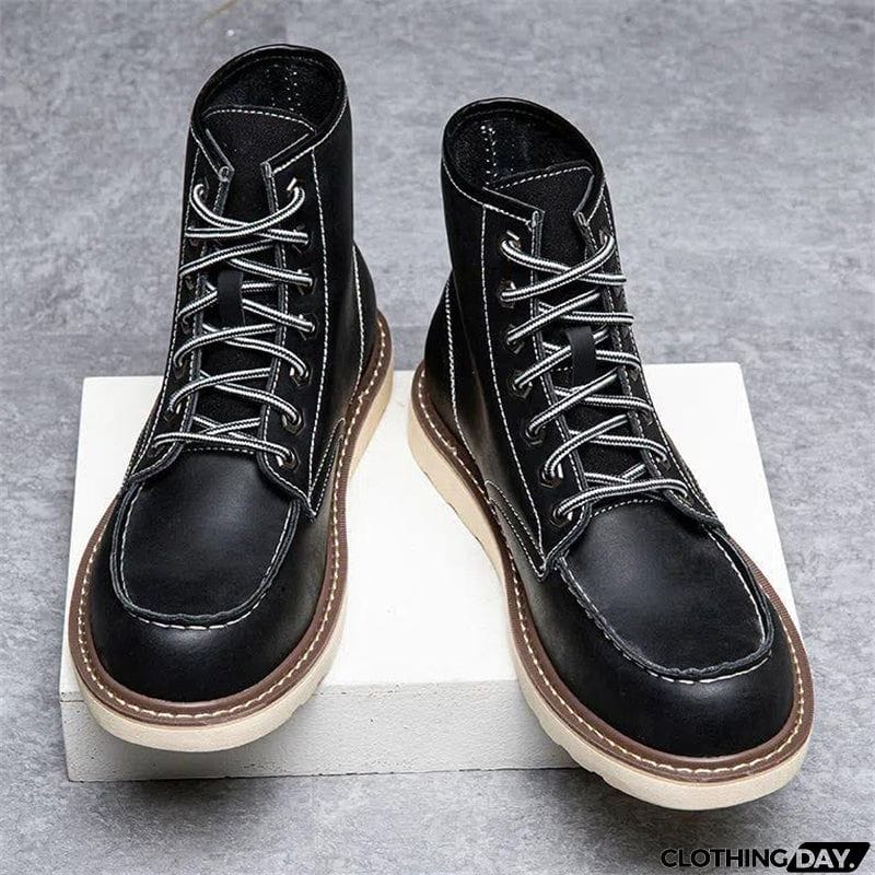 Men's Autumn Winter Vintage Plus Size Cargo Boots
