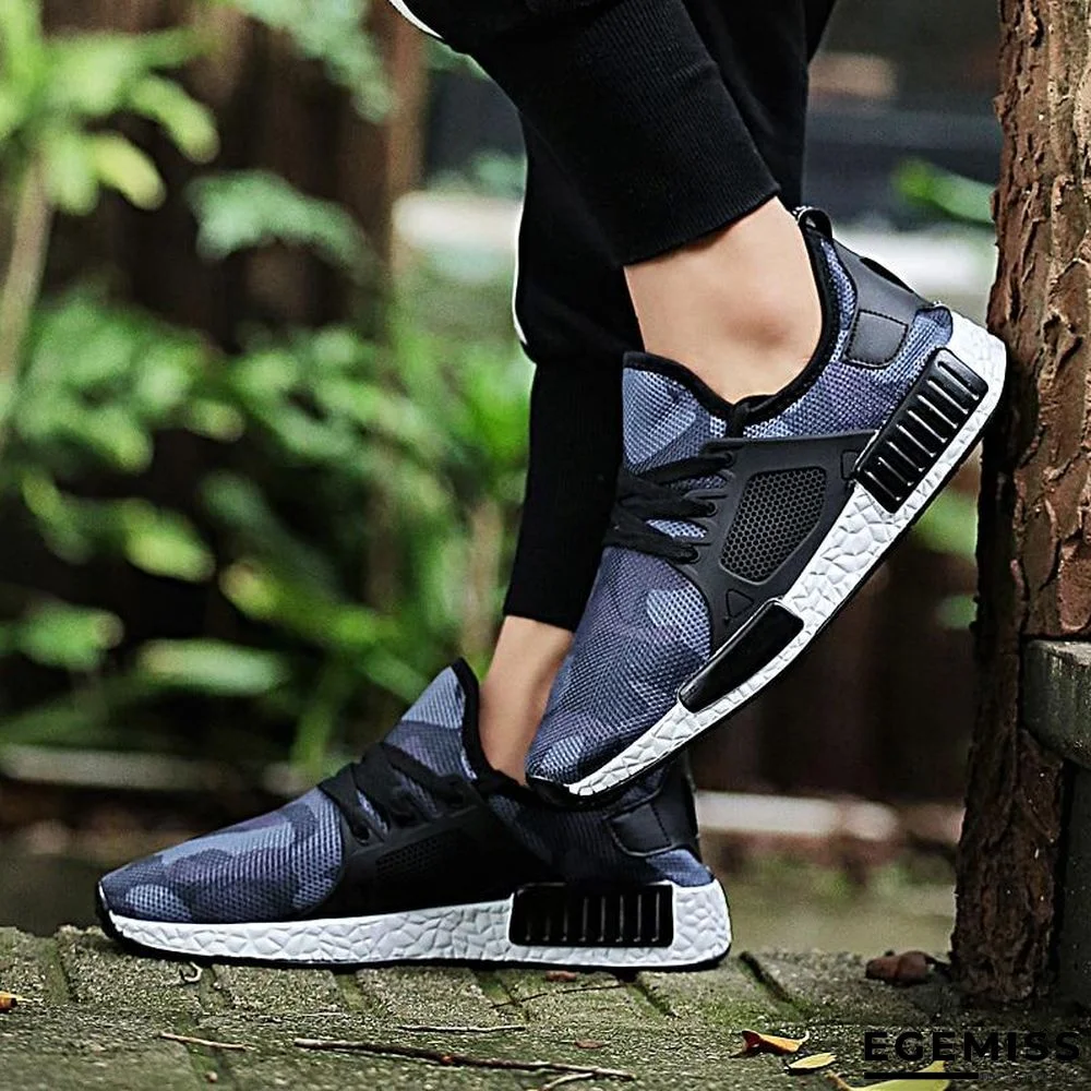 Men Casual Army Green Camouflage Footwear Sneakers Shoes | EGEMISS