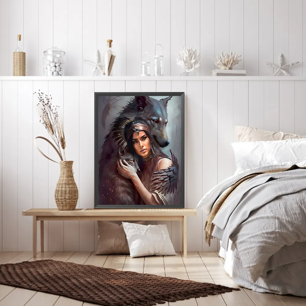 Diamond Painting - Full Round Drill - Woman(Canvas|30*40cm)