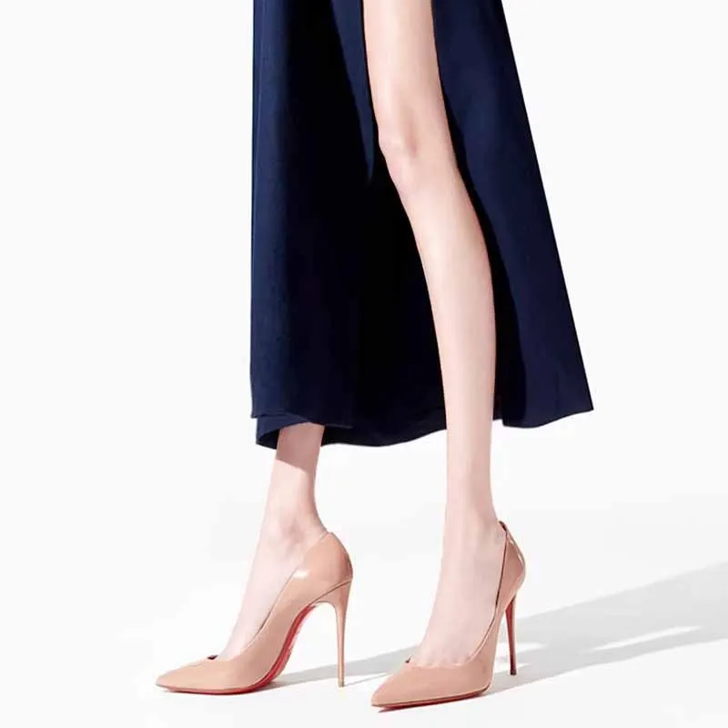 Breakj Breakj Heels On The Bed Of High-Heeled Shoes With Ultra-High Female Fine Heel 2025 New Autumn Black 10 Cm Sexy Pointed Single Shoes
