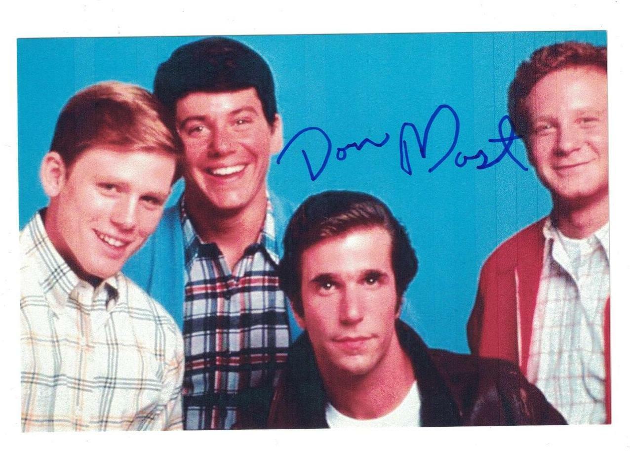 Don Donny Most Signed Autographed 4 x 6 Photo Poster painting Actor Ralph Happy Days C