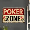 Poker zone - Vintage Metal Signs - 20*30cm/30*40cm - Warning