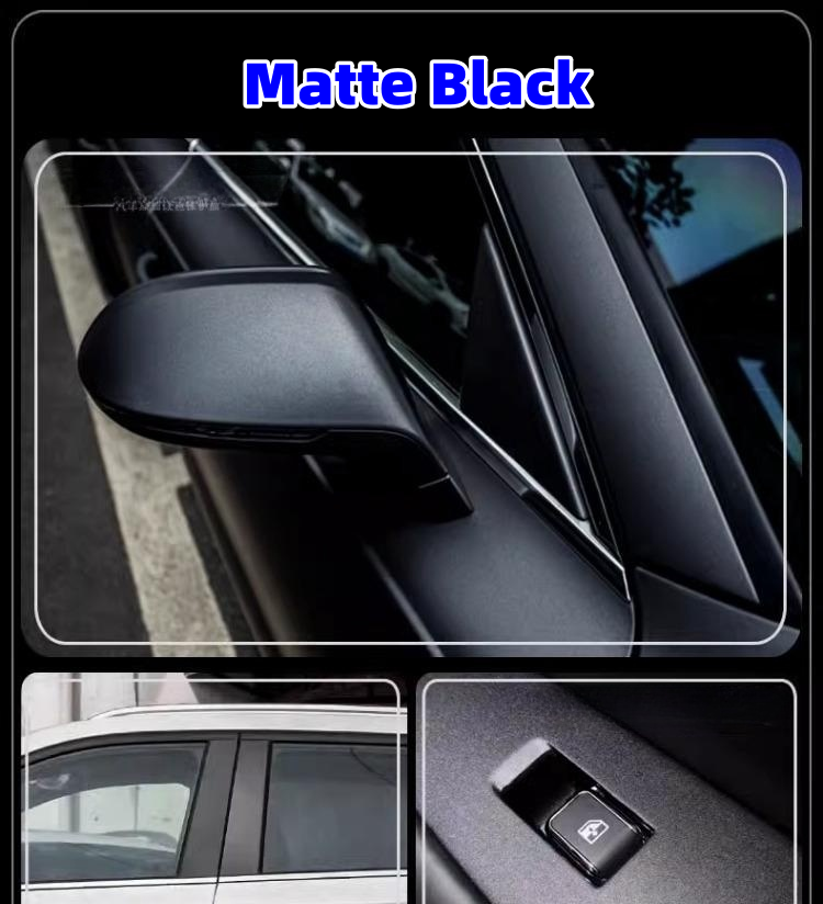Carbon fiber black film for car interior and body