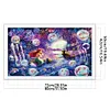 (Big Size) Mermaid Princess Ariel - 11CT Stamped Cross Stitch 80*50cm/31.5*19.69in tapestrymarket