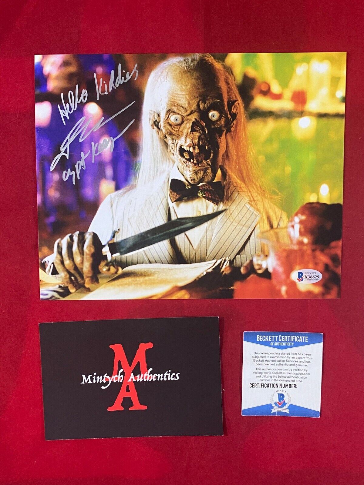 JOHN KASSIR AUTOGRAPHED SIGNED 8x10 Photo Poster painting! TALES FROM THE CRYPT! BECKETT COA!