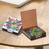 Diamond Painting PU Dragonfly Notecard Box with 160 Sheets Paper Note Holder