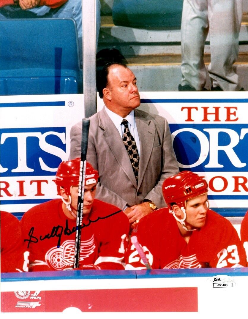 Autographed 8x10 SCOTTY BOWMAN Detroit Red Wings JSA Photo Poster painting - w/COA