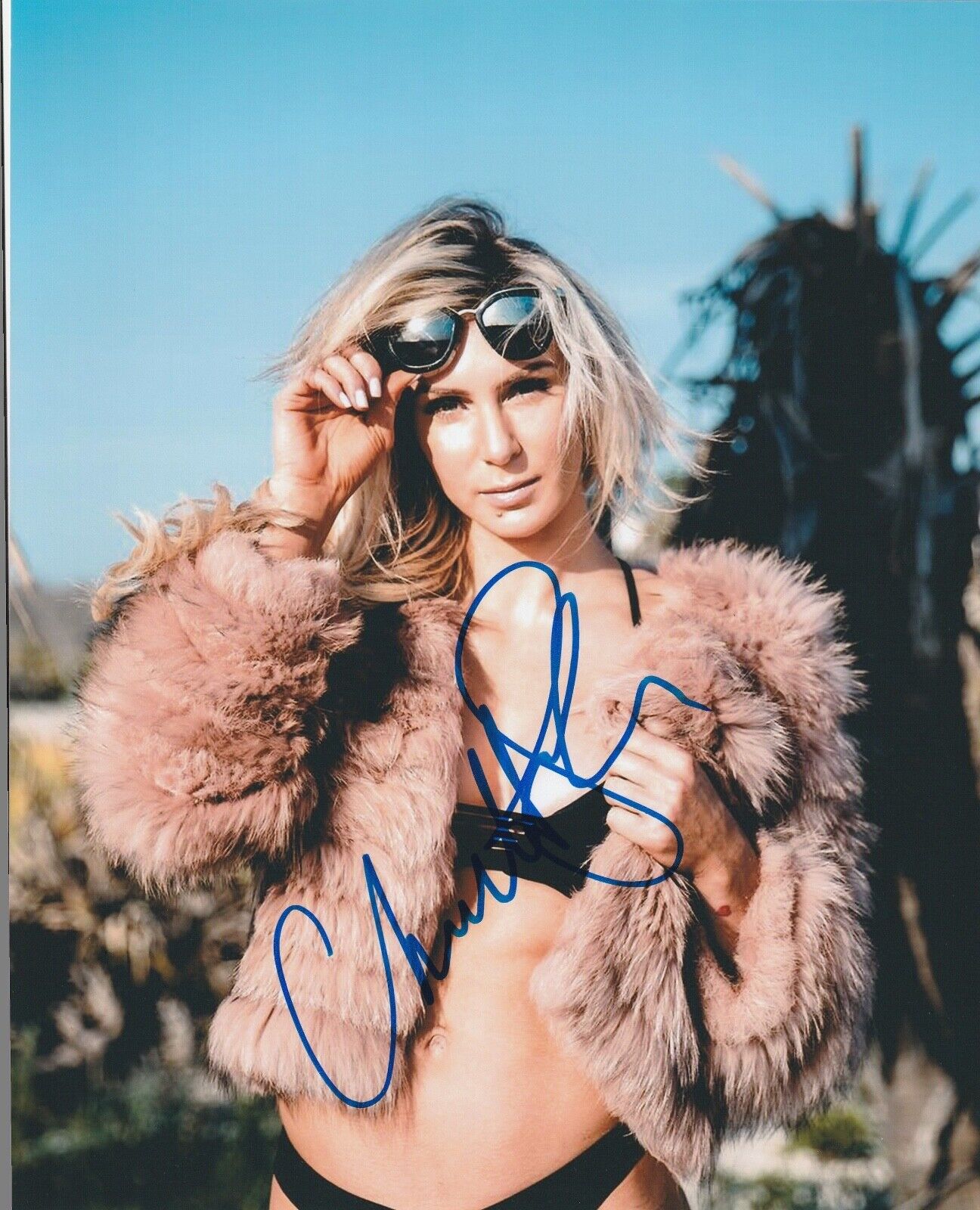 * CHARLOTTE FLAIR * signed autographed 8x10 Photo Poster painting * WWE DIVA * RIC FLAIR * 3