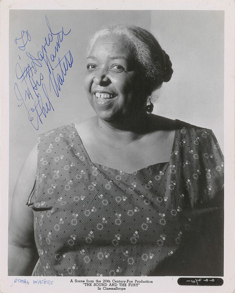 ETHEL WATERS Signed 'The Sound And The Fury' Photo Poster paintinggraph - Blues Singer Preprint