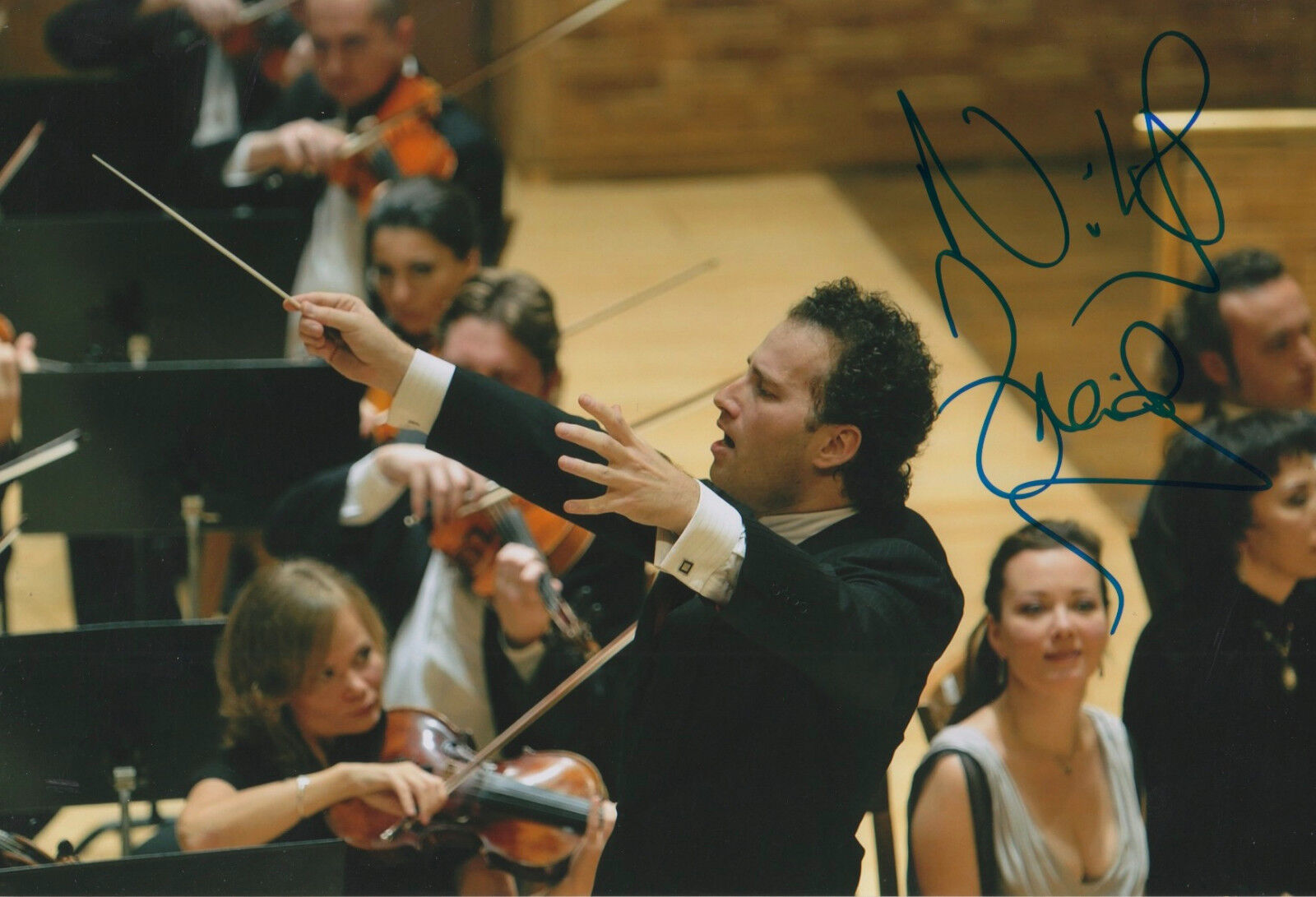 Nikolaj Znaider Conductor signed 8x12 inch Photo Poster painting autograph