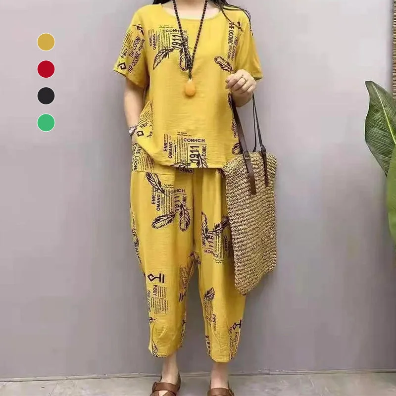 Cozymoo Casual Loose 2 piece Set for Mom