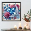 Diamond Painting-DIY Crystal Rhinestone Rose Bird