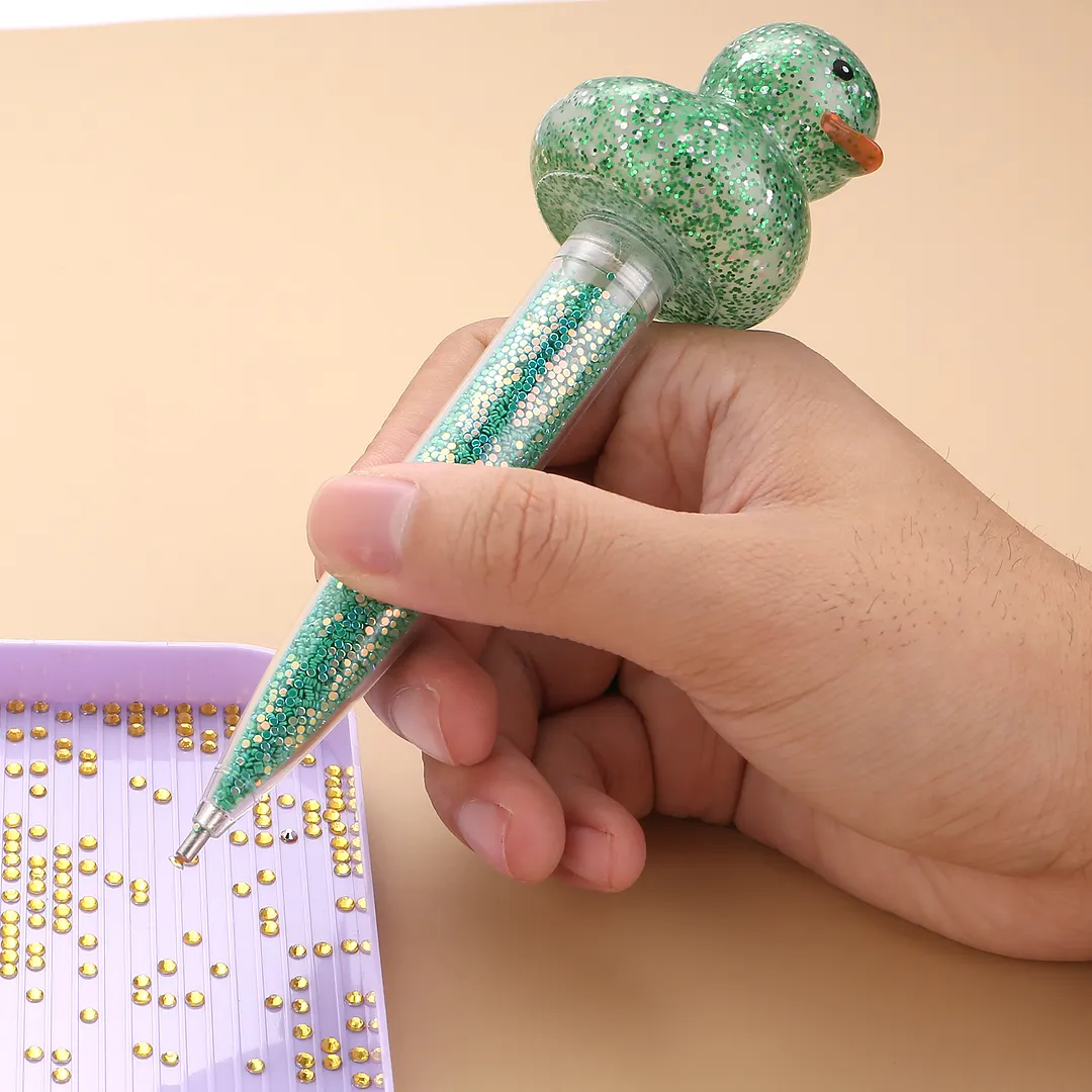 3Pcs DIY Diamond Painting Point Drill Pen Lightweight Diamond Embroidery Accessories Pen Resin Material for Nail Arts Rhinestone Decorations Cross-Stitch