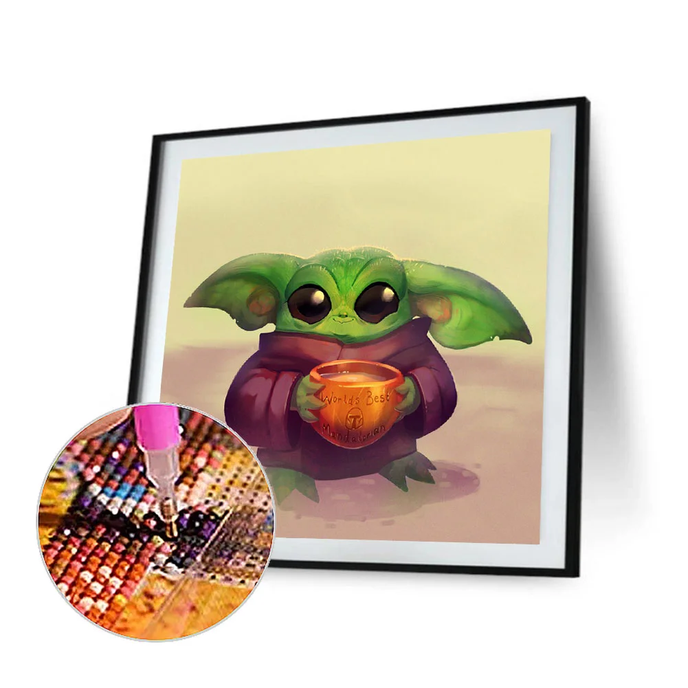 Full Round Diamond Painting 30*30cm - Yoda