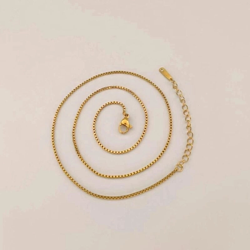 Casual Minimalist Solid Color 201 Stainless Steel Necklace