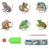 6Pcs Cham&auml;leon - 5d DIY Handwerk Aufkleber Magnet