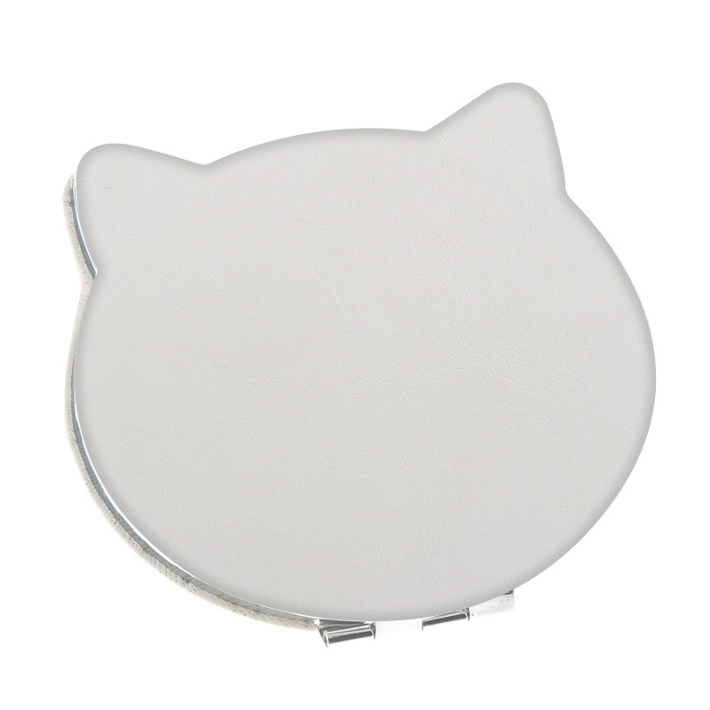 Minimalist Geometric Pu Leather Glass Iron Mirror 1 Piece