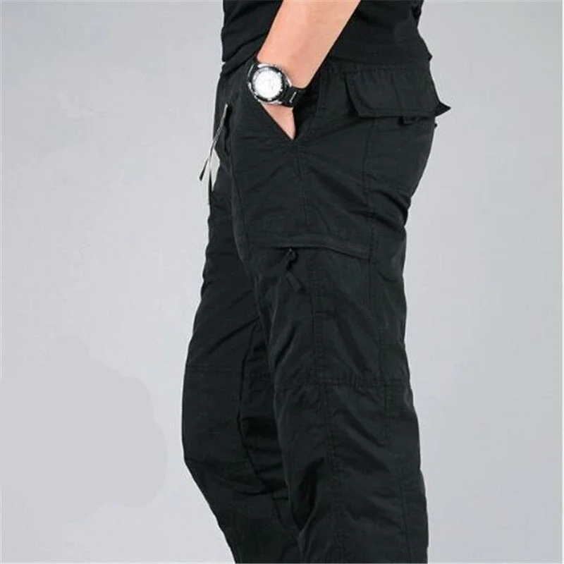 Pants Men Rip-Stop Cotton Thermal Tactical Pants Men Military Cargo Pants Man Multi Pockets Army Casual Trousers With Free Belts