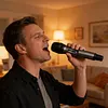 Wireless Microphone For Singing with Rechargeable Receiver Metal Cordless Handheld Mic for Home Karaoke Meeting Party Church Wedding KTV
