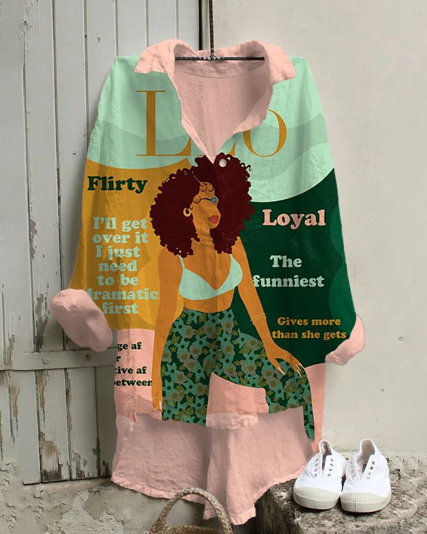 Leo Girly Season Irregular Leisure Tunic