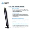 Shocks Silverado,ECCPP Front Rear Shock Absorbers Kits for Chevy 1999 2000 2001 2002 2003 2004 2005 06 07 for Chevy Silverado 1500/for GMC Sierra 1500 344380 Gas Strut Auto Shocks (4 pcs for 2WD-RWD)