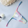 Colorful Edge Sexy Low Rise Transparent Pouch Men's Briefs