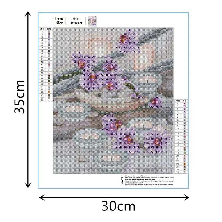 Rovepic 5D Random Flower Diamond Painting Kits Square Full Drill,DIY Paint with Diamonds Art Crystal Rhinestone Cross Stitch for Home Wall Craft