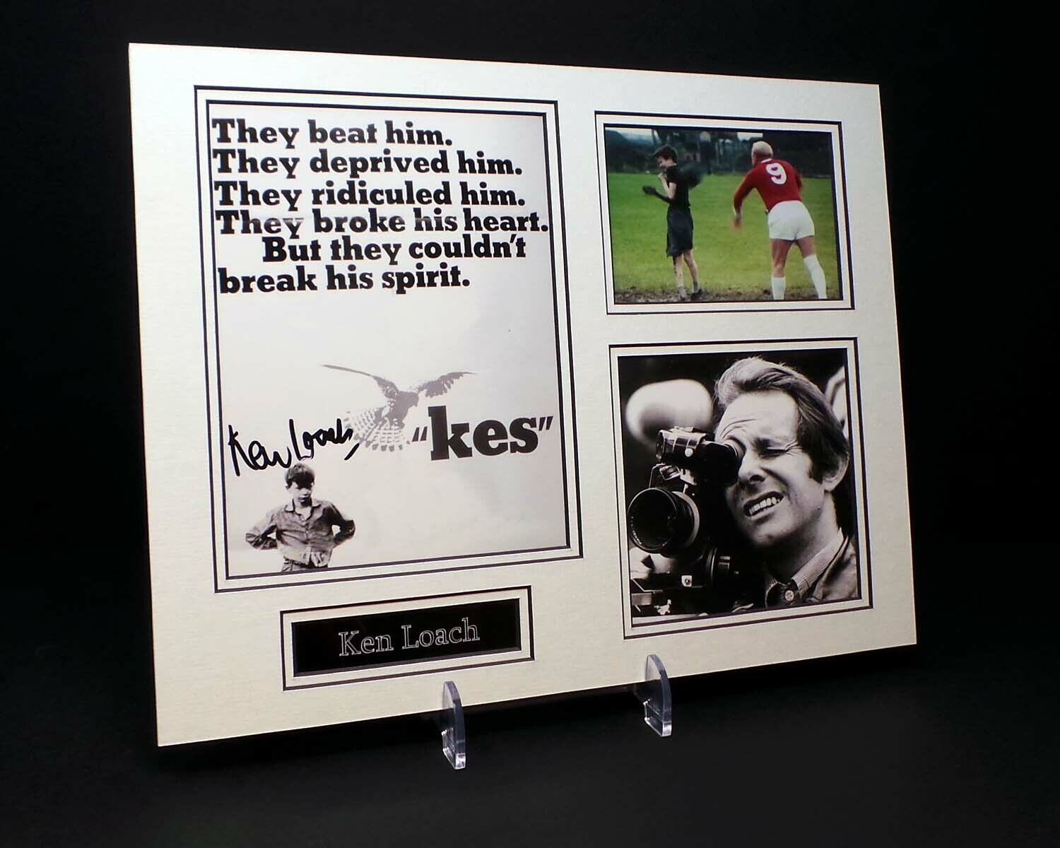 Ken LOACH Signed Mounted Photo Poster painting Display 5 AFTAL RD COA Kes Billy Casper Director
