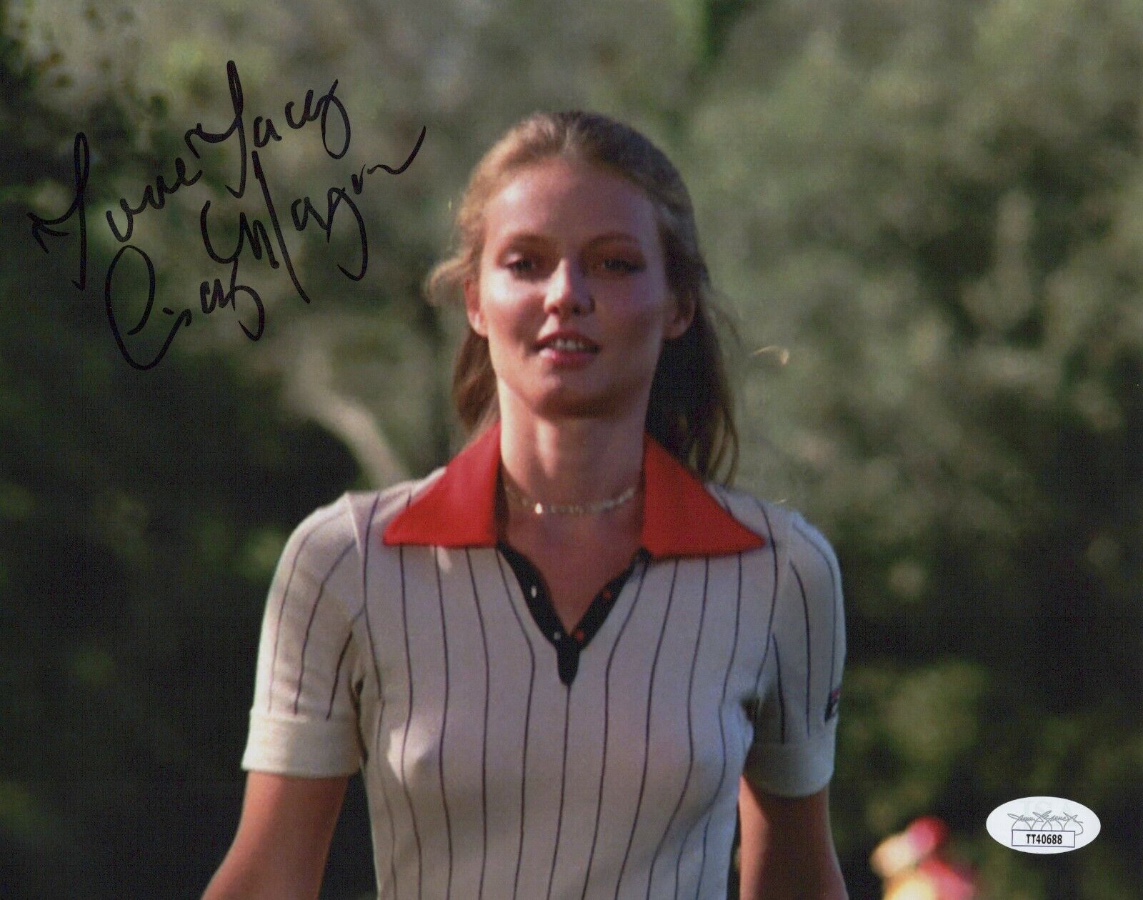 CINDY MORGAN Hand Signed 8x10 CADDYSHACK Photo Poster painting Authentic Autograph JSA COA Cert