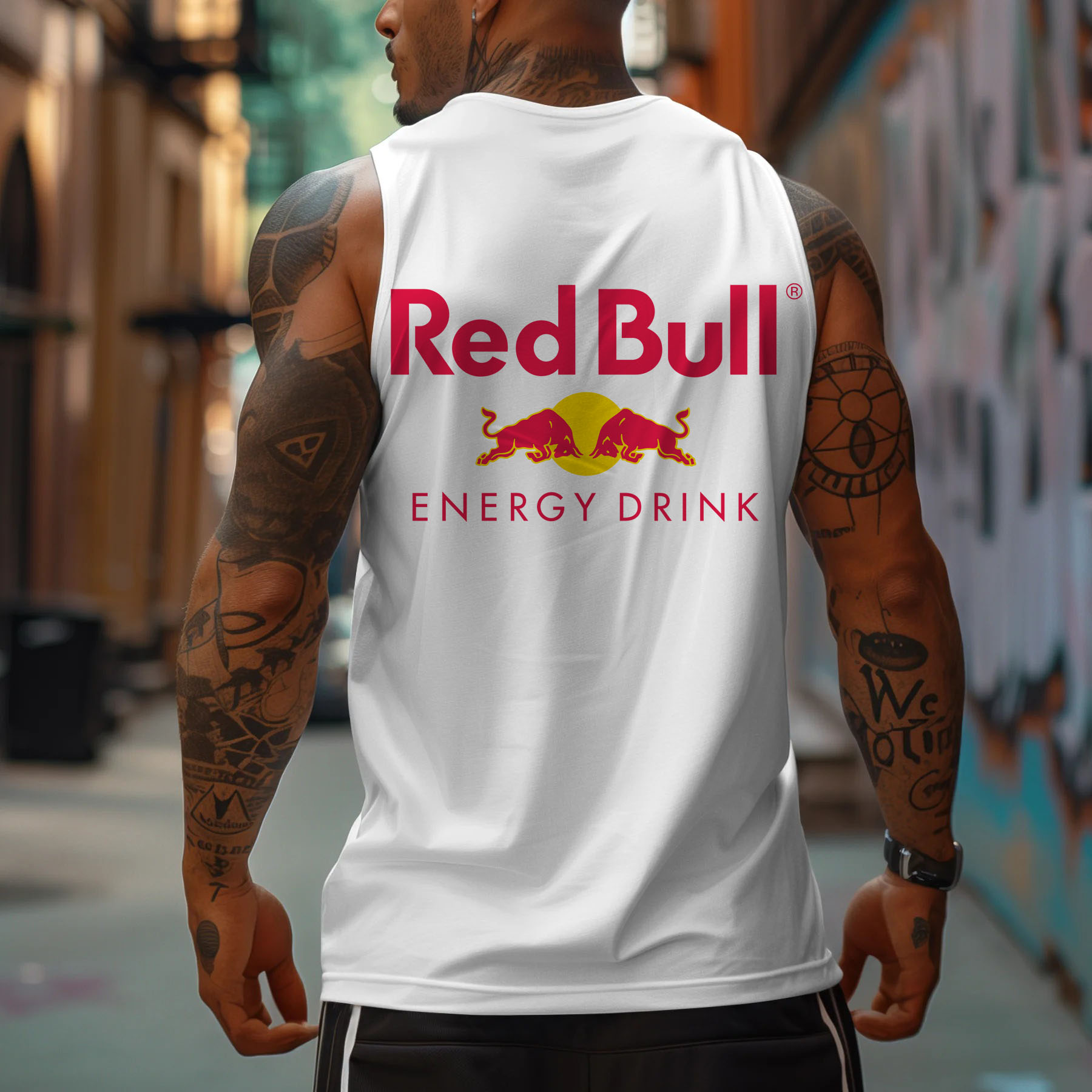 Unisex Loose Fit Racing Brand Printed Tank Top / TECHWEAR CLUB / Techwear