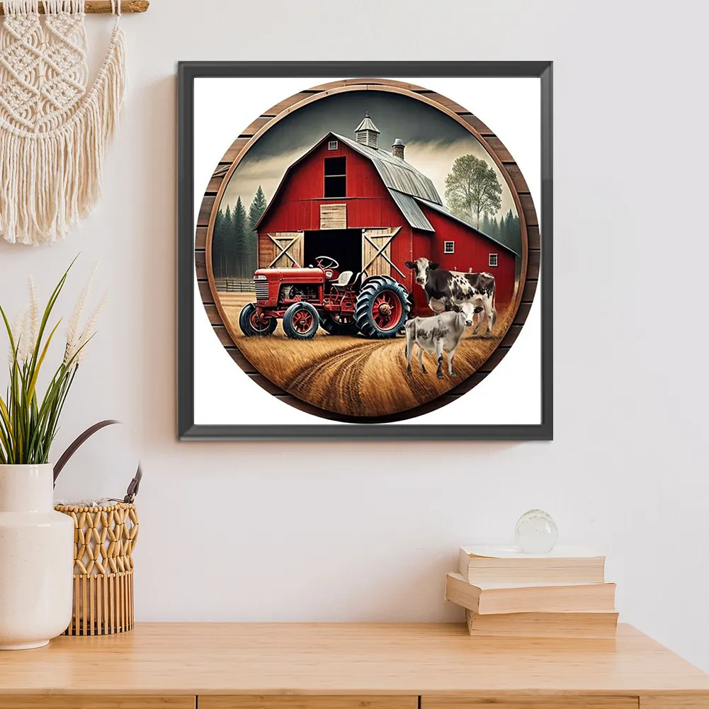 Diamond Painting - Full Square Drill - Farm Cow(Canvas|45*45cm)