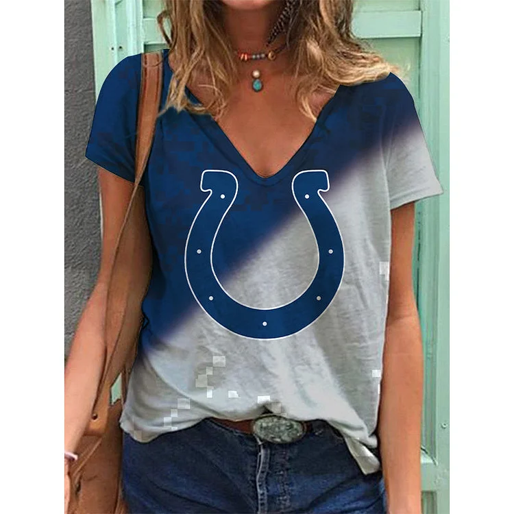 Indianapolis Colts Lightweight Short Sleeve V-Neck T-Shirt
