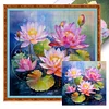 (US Local)Lotus-14CT Stamped Cross Stitch Kit(45x45cm)