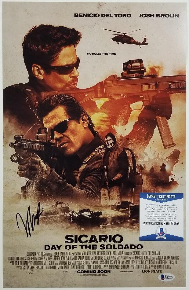 MANUEL GARCIA-RULFO Signed Sicario 11x17 Photo Poster painting Autograph~ Beckett BAS COA