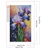 Iris-Peinture diamant foret carr&eacute;-45*75cm (grande taille)