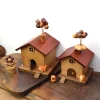 Flying House Cloud House Piggy Bank Solid Wood