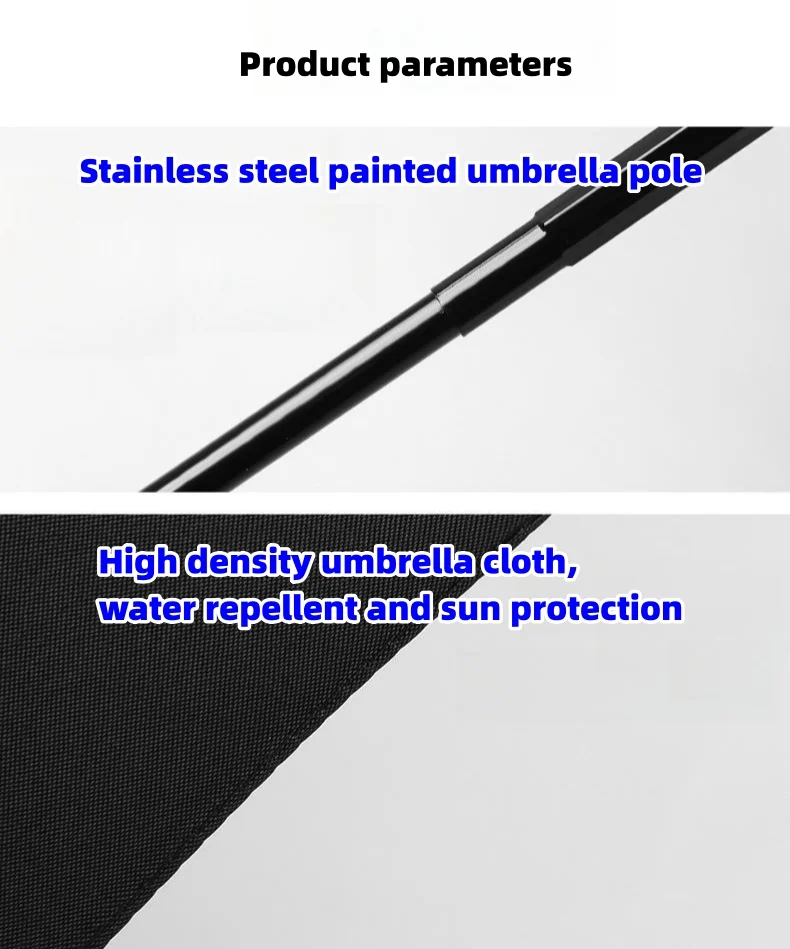 Car logo VIP business folding 10-bone black plastic umbrella