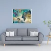 (US Only)Map Abstract Oil Paint By Numbers Kit Canvas Drawing DIY Color Pictures 80x40cm