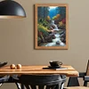 Diamond Painting-DIY Full Round Drill Forest Waterfalls（40*50CM)