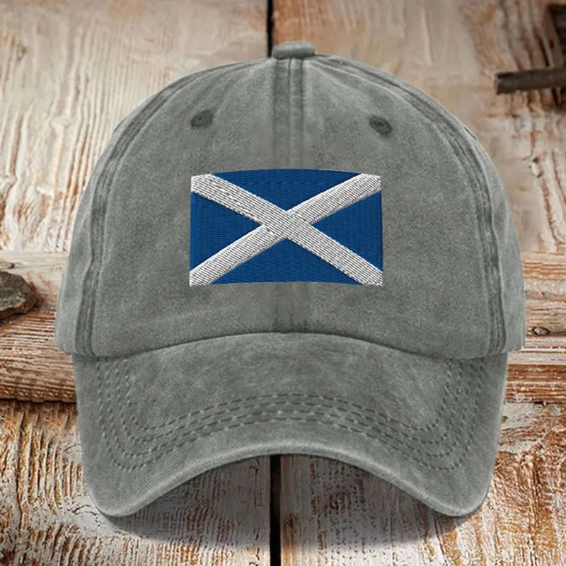 Vintage Scotland Flag Print Casual Unisex Hat