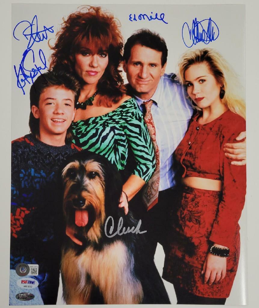 Married With Children Cast 5x signed 11x14 Photo Poster painting O'Neill Sagal Applegate ~ PSA